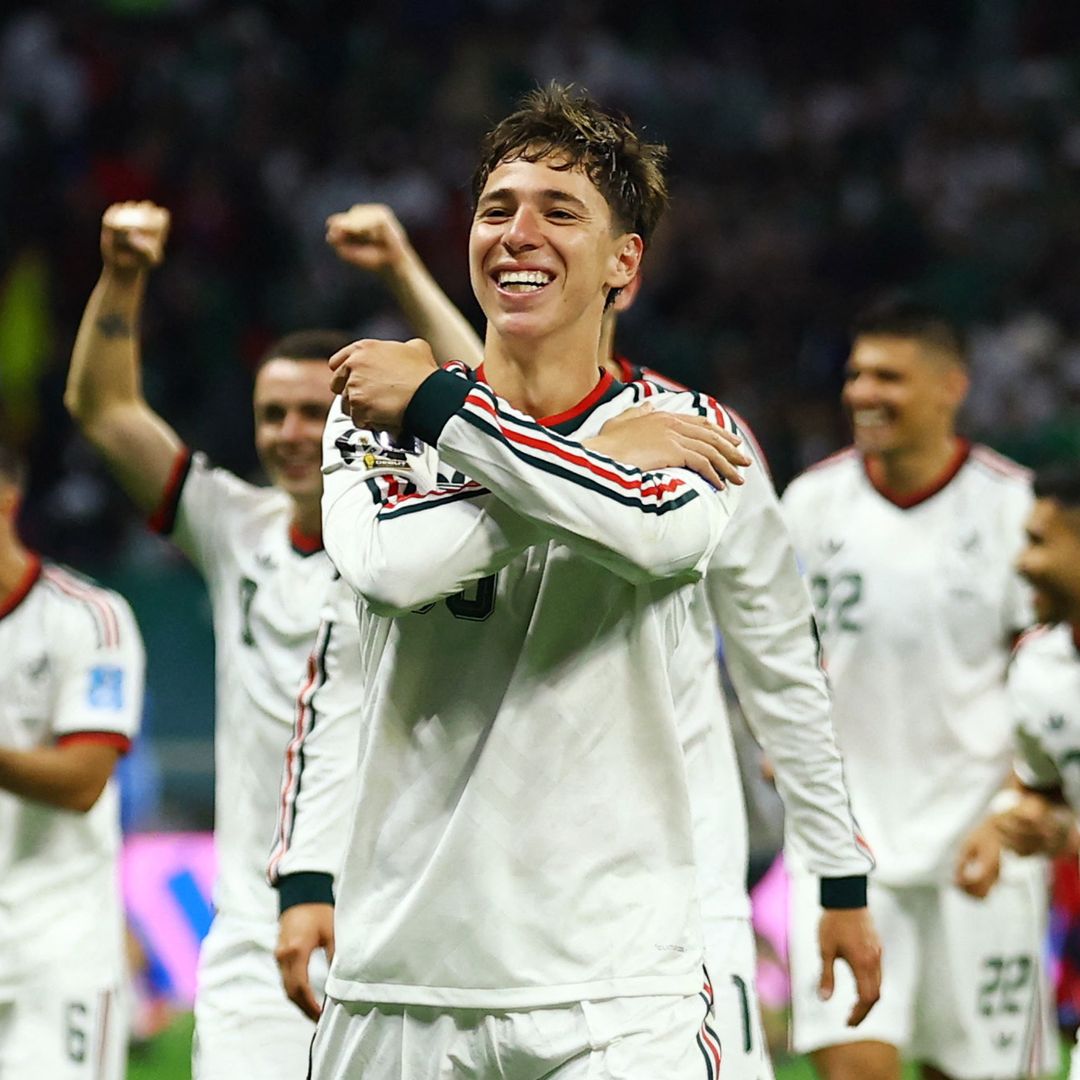 Mateo Chávez, de México, celebra tras el partido. Foto: Reuters